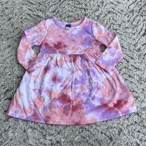 Old Navy Baby Girl 12-18 Month Tie Dye Dress Purple Orange And White